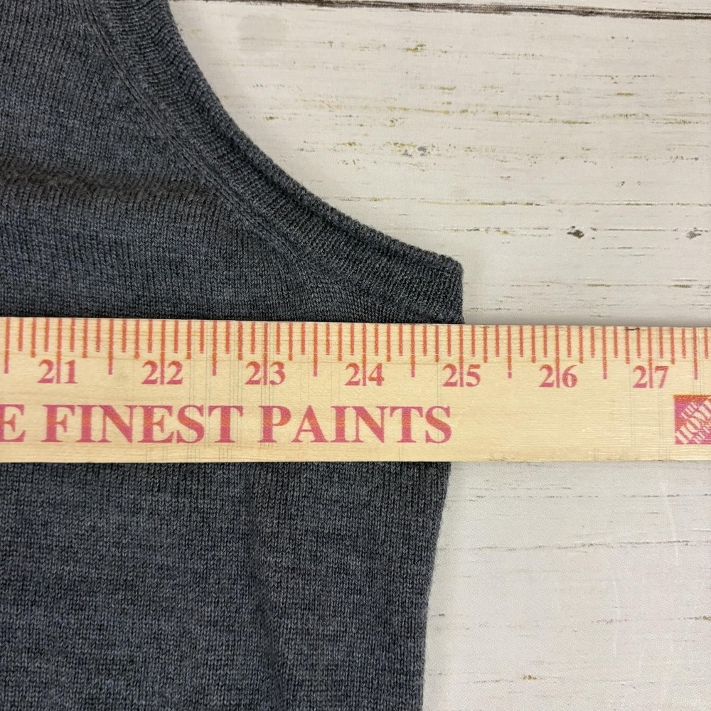 Peter Millar Sweater Vest Mens XL Gray 1/4 Zip Merino Wool Silk Golf Knit - Picture 5 of 8